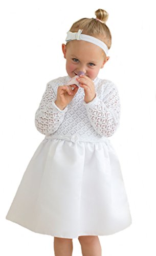 HOBEA-Germany Baby Taufkleid Blumenmädchen Festkleid, Modell: Sarah, Größe Kleider:86