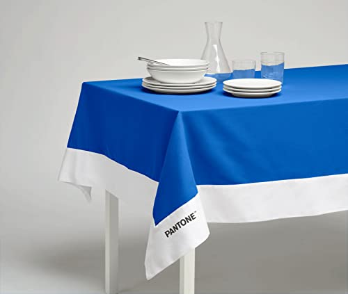Pantone™ - Rechteckige Tischdecke für 6-Sitzer, 140 x 180 cm, 100 % Baumwolle, 220 g, Blau
