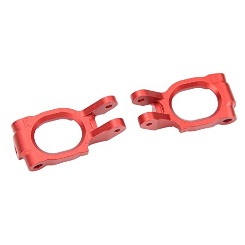 SIXRUN RC-Lenkrollenblock, Hochfeste Aluminiumlegierung, Einfache Installation, RC-Car-C-Nabe, Standarddesign, Abstandsreduzierung 2 Stück für Hammer Rey (Rot)