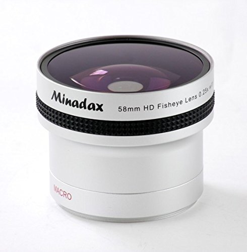 Minadax 0.25x Fisheye Vorsatz mit 58mm - in Silber