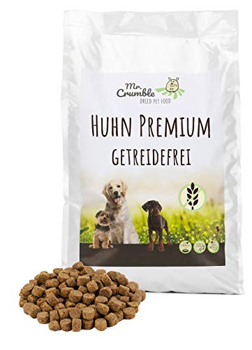 Mr. Crumble Dried Pet Food Hundetrockenfutter getreidefrei Huhn mit viel Protein (28 %) und wenig Fett (10 %) für adulte Hunde 15 kg