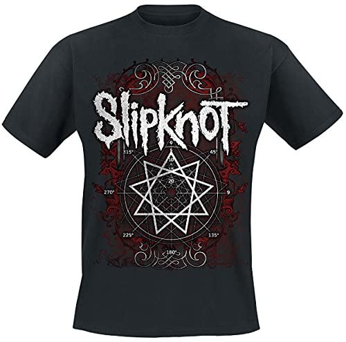 Slipknot Framed Flourishes Männer T-Shirt schwarz M 100% Baumwolle Band-Merch, Bands
