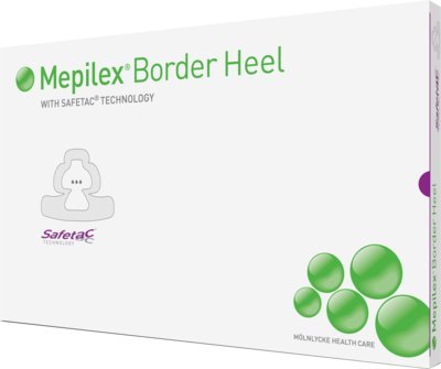 MEPILEX Border Heel Fersenverb.haftend 18,5x24 cm 5 St Verband