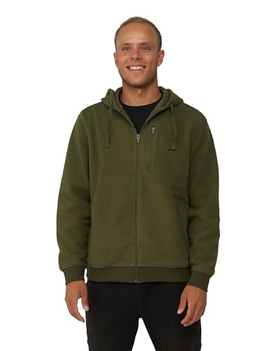 DANISH ENDURANCE Herren Fleece Jacke mit Kapuze 1 Pack Grün XL