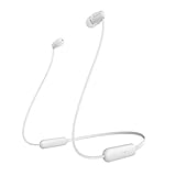 Sony WI-C200W kabelloser In-Ohr Kopfhörer (15 Stunden Akkulaufzeit, Voice Assistent, magnetische Ohrstöpsel, integrierte Headset-Funktion, Headset mit Mikrofon) Weiß