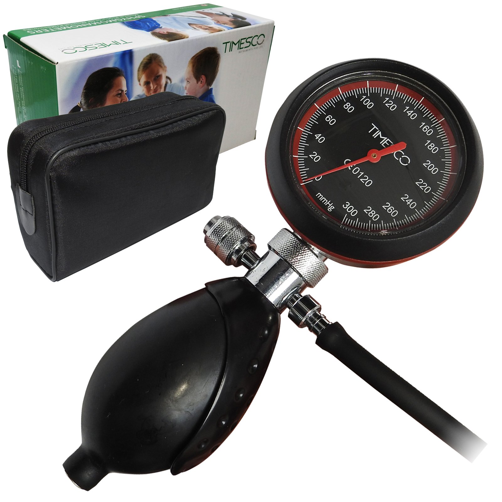 Timesco Blutdruckmessgerät Topaz Aneroid Professionelles Blutdruckmessgerät, mit Tragetasche