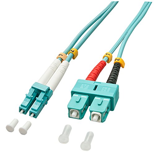 Lindy - Patch-Kabel - LC Multi-Mode (M) - SC multi-mode (M) - 15,0m - Glasfaser - 50/125 Mikrometer - OM3 - halogenfrei (46395)