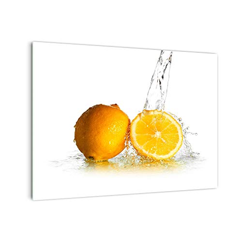 DekoGlas Küchenrückwand 'Halbierte Orange' in div. Größen, Glas-Rückwand, Wandpaneele, Spritzschutz & Fliesenspiegel
