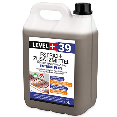 5L Estrichzusatzmittel für Fußbodenheizung, Heizestrich - Zementestrich RM39