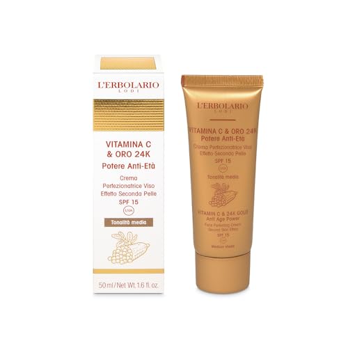 L'Erbolario - Gesichtscreme - Vitamin C & Gold 24K - Mittlerer Farbton - 50 ml