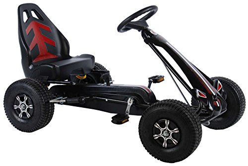 Volare Go-Kart Racing Car Big - Big Wheel Tretauto für Kinder mit Luftreifen von 4-7 Jahren