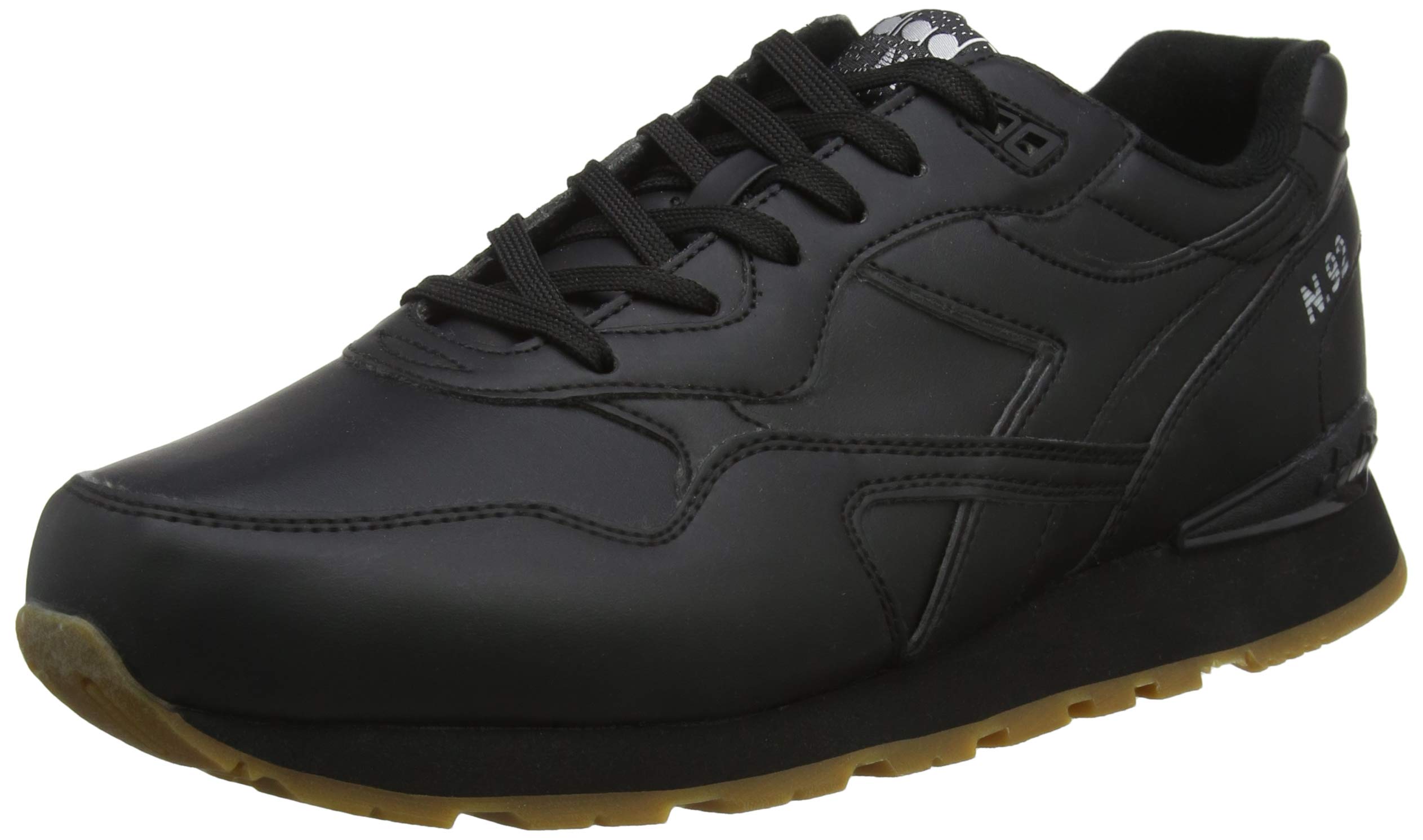 Diadora N.92 L, Unisex-Sneakers – Erwachsener, Nero/Nero (C0200), 36,5 EU