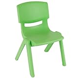 Kinderstuhl bis 80kg belastbar stapelbar kippsicher Innen & Außen Stuhl Grün Kinderstühle grün Kinder