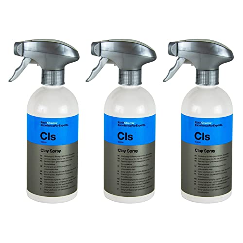Koch Chemie 3x Cls Clay Spray Gleitspray für Reinigungsknete siliconölfrei 500ml