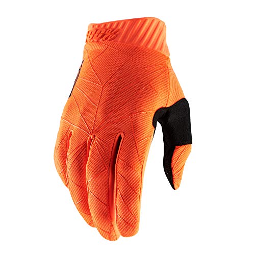 1002I|#100% Herren Ridefit 100% Handschuh – Fluo Orange/Schwarz, Größe S