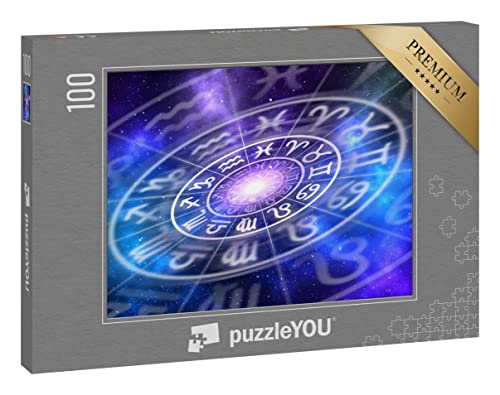 puzzleYOU: Puzzle 100 Teile „Sternzeichen innerhalb des Horoskopkreises, Astrologie, Horoskope“