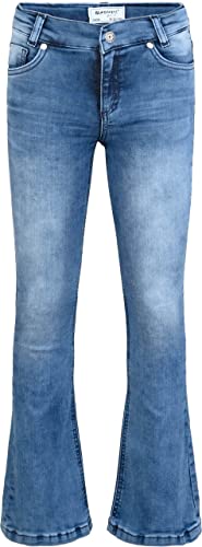 Flared Jeans high waist slim fit Jeanshosen blau Gr. 146 Mädchen Kinder