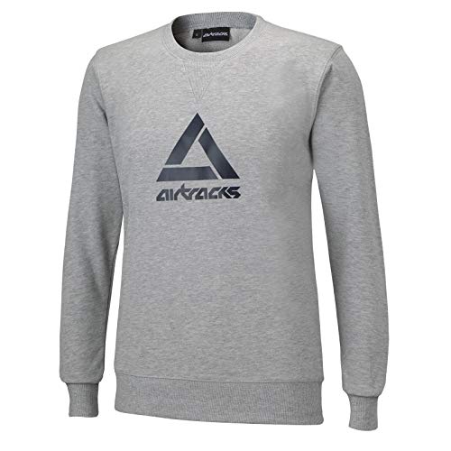 Airtracks Crew Team Sweater/Sportliches Sweatshirt/Pullover/Pulli/Rundhalsausschnitt/Grau - XXL