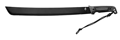 Gerber Machete mit Nylon-Scheide, Klingenlänge: 45 cm, Gator Bush Machete, Carbonstahl, 31-002848