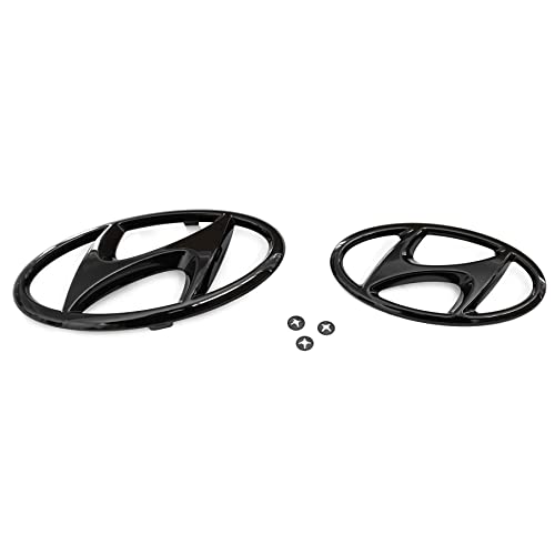 Hyundai 9999Z057167 Emblem Schriftzug Logo 2-teilig, schwarz