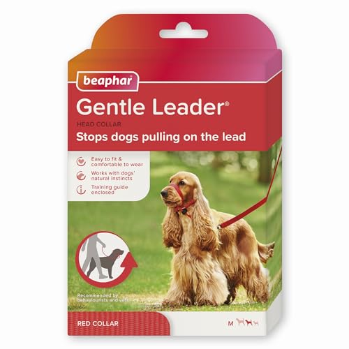 Beaphar Gentle Leader Hundehalfter, Größe M, rot