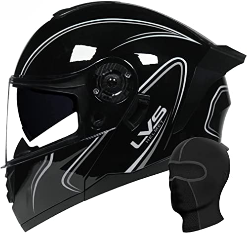 Modulare Klapphelm Motorradhelme DOT/ECE-zugelassene Leichte Motorrad-Scooter-Streetbike-Crash-Vollgesichts-Modulhelm-Geräuschreduzierungshelme For Männer Und Frauen (Color : I, Size : L=59-60cm)