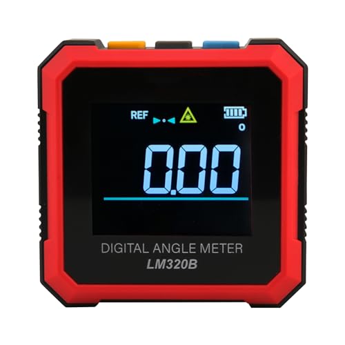 Digitaler Neigungsmesser LED Level Box Winkelmesser Elektronischer Winkelsucher mit magnetischer Hintergrundbeleuchtung Eingebauter Akku zum Messen des Layouts(LM320B)