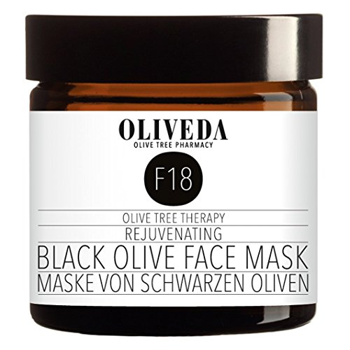 Oliveda F18 - Maske aus schwarzen Oliven - Rejuvenating | Naturskosmetik gegen unreine & fettige Haut + regeneriert & entspannt die Haut - 60 ml