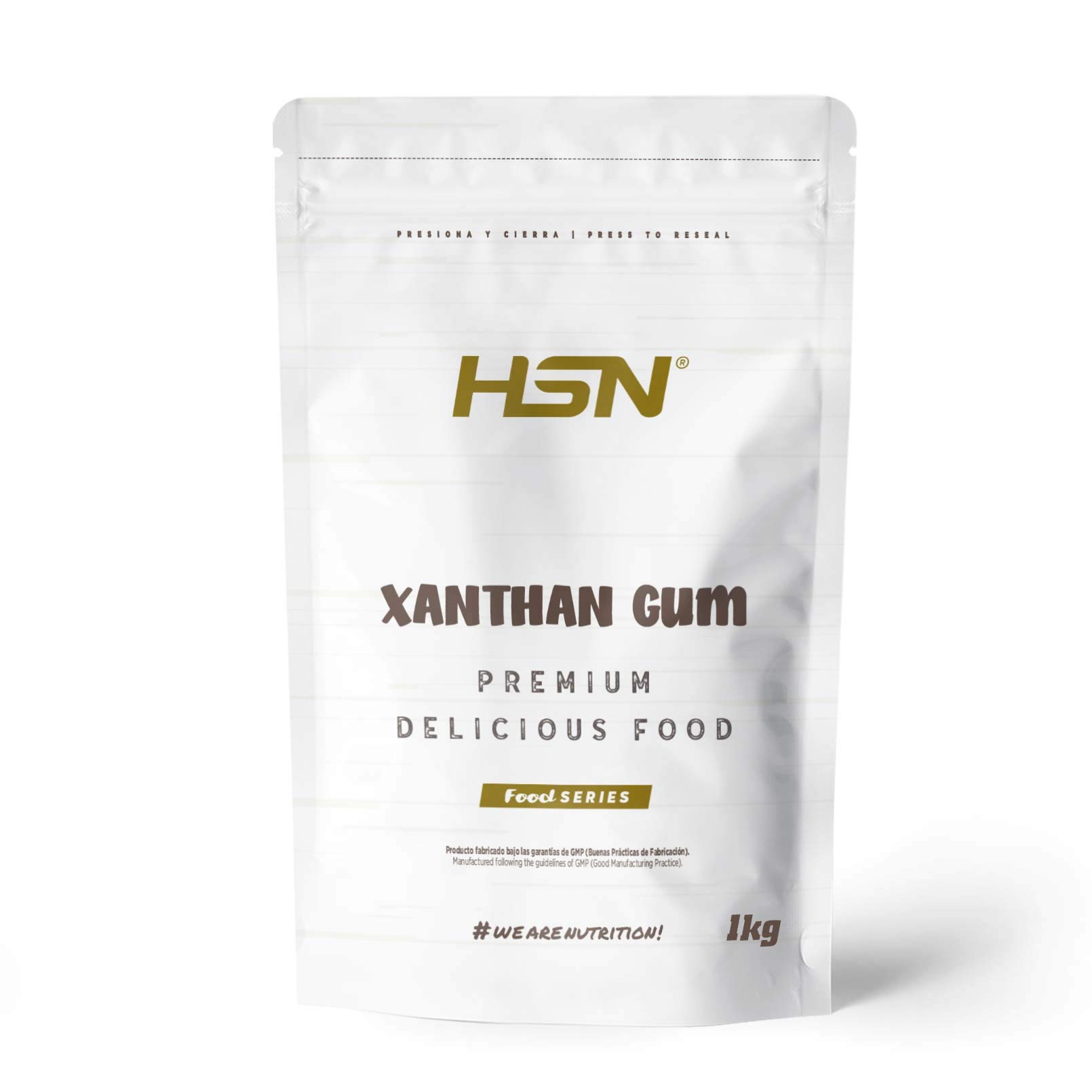 HSN – Xanthan Gum Pulver | 1 Kg | Verdickungsmittel für Lebensmittel | Ideal für Fitness-Rezepte | Löslicher Ballaststoff zum Andicken | GVO-frei, vegan, glutenfrei, laktosefrei