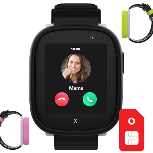 Vodafone Xplora X6 Play NanoSIM - Smartwatch für Kinder inkl. SIM-Karte Netz, 50€ Amazon-Gutschein (nach SIM Registrierung), 4G Anrufe, IP68, Schulmodus, SOS Funktion, GPS, Kamera, 1.52'' Display