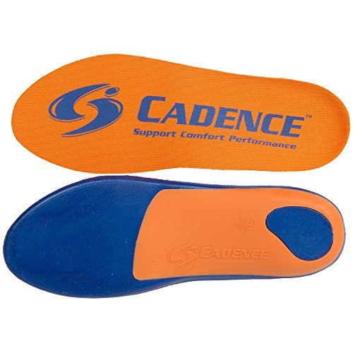 Cadence Insoles Orthotic Shoe Insoles ((C) MEN 5-6 WOMEN 6-7, Orange) by Cadence