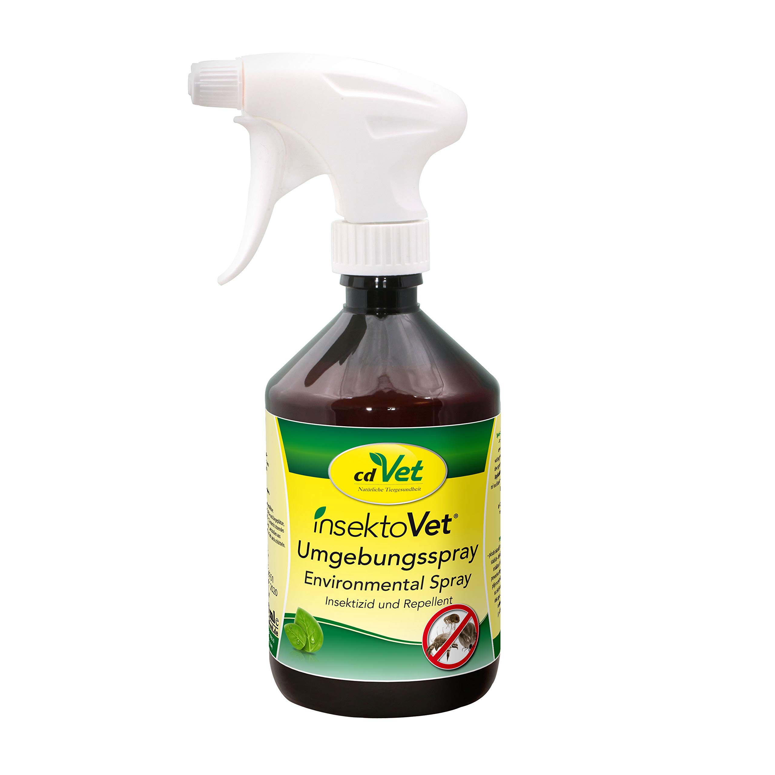 cdVet FlohEx Umgebungsspray, rein pflanzliches Flohspray 500 ml - natürlicher Flohschutz ohne Chemie für Hunde, Katzen und Nagern