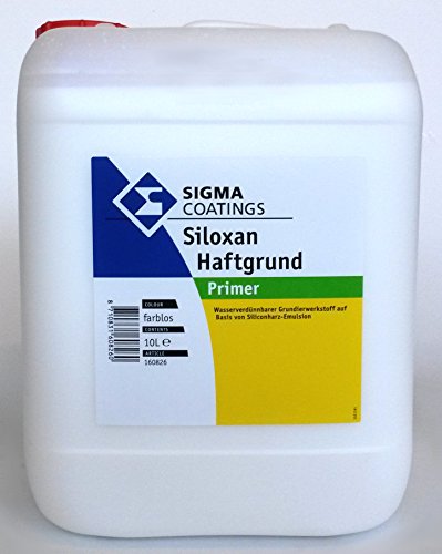 SIGMA Siloxan Haftgrund, 10L - Wasserverdünnbarer, verfestigender Grundierwerkstoff auf Basis Silikonharz-Emulsion für außen.
