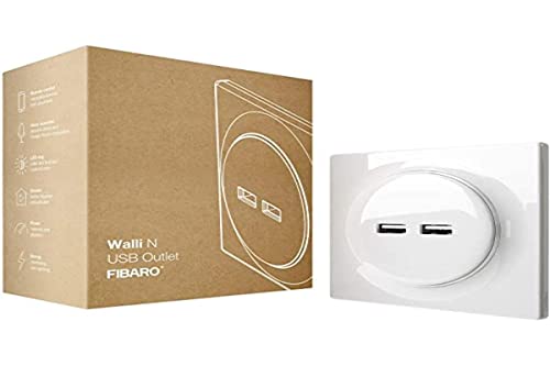 Fibaro Walli USB-Wanddose, zweifach