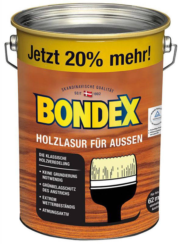 Bondex Holzlasur für Außen Oregon Pine/Honig 4,80 l - 329650