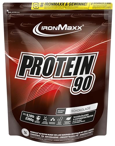IronMaxx Protein 90 Eiweißpulver, Geschmack Schokolade, 2,35 kg Beutel (1er Pack)