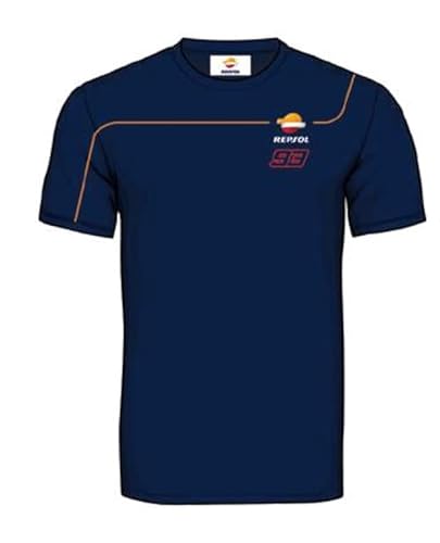 Repsol T-Shirt Honda Dual Marc Marquez 93 offizielles MotoGP, blau, XL