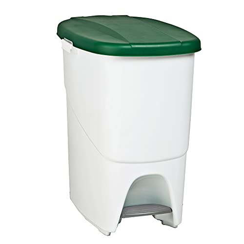 Denox Ecosystem Abfalleimer, 25 l Zentimeter Verde y Blanco