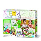 4M Green Paper Craft | dampfbetriebene Kinder | Recyclingpapier Bastelset | Öko-Dampf-Set – Handwerk, Wissenschaft und Aktivität | 5+