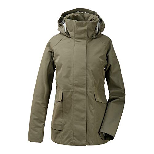 Didriksons Unn Womens Jacket - Regenjacke, Größe_Bekleidung_NR:46, Farbe:Dusty Olive