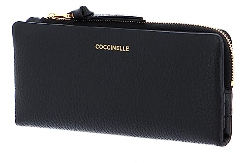 Coccinelle Softy Wallet Grained Leather Noir