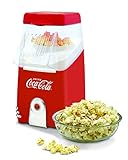 SALCO Coca-Cola SNP-10CC Popcornmaschine, Popcorn Maker für Zuhause, leistungsstark OHNE ÖL, fettfreie schnelle Zubereitung mit Heißluft