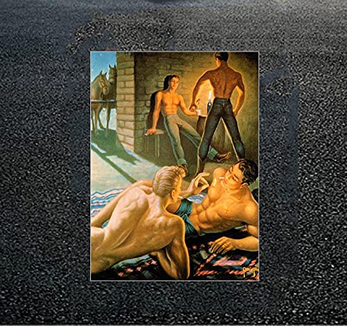 Homosexuelle Poster Sexy nackt Man Body Gemälde Poster Homosexuell Paar Umarmungen Poster Homosexuelle Wanddeko Gefallene Homosexuell Kuss Bild Schlafzimmer Wand Dekor Leinwand Gemälde H13427