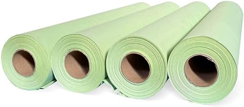 Ärztekrepp 1-lagig (59 cm x 70 m) 4 Papierrollen Grüne Farbe | Liegenabdeckung – Ärztekrepp