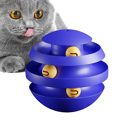 delr Cat-Kugelbahn | Katzenspielzeug für Hauskatzen - Haustier-Übungsspielzeug, Katzenspielzeug für Indoor-Kätzchen als Katzengeschenke, Katzenzubehör, Geburtstagsgeschenke