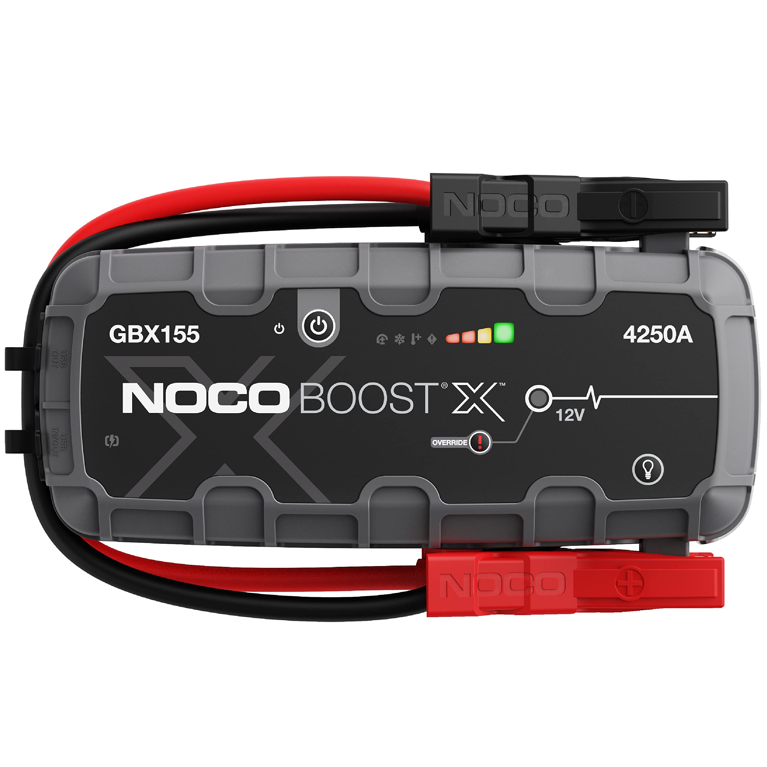 NOCO Boost X GBX155 4250A 12V UltraSafe Starthilfe Powerbank, Auto Batterie Booster, Tragbare USB Ladegerät, Starthilfekabel und Überbrückungskabel für bis zu 10,0-L Benzin und 8,0-L Dieselmotoren