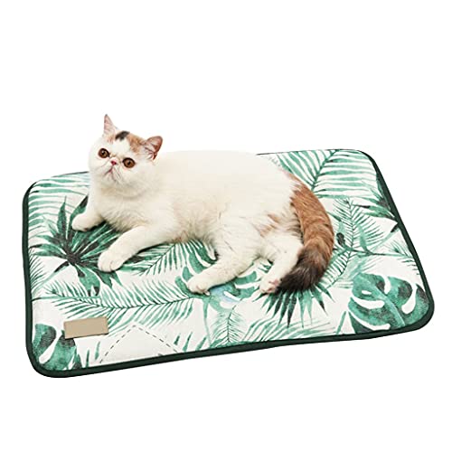 Summer Ice Silk Pet Dog Cooling Mat for Dogs Floor Mats Blanket Sleeping Bed Cushion Cold Pad 4 Size Pet Supplie (XL/110 * 80)
