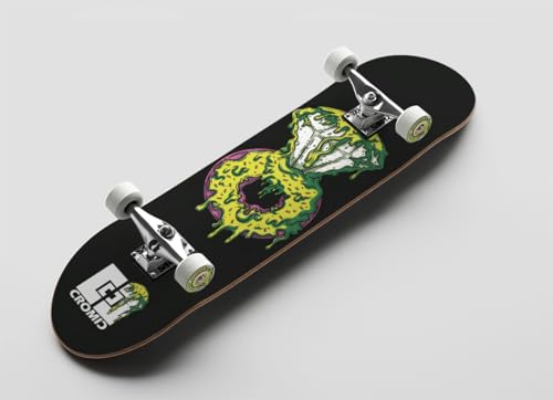 Cromic Skateboard, komplett, Donut, Luxury, Gelb, 7,5