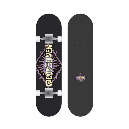 Quiksilver Flashback Street Skate Skateboard, Weiß, 18,4 x 71,4 cm