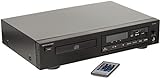 MONACOR CD-156 Stereo CD-Player mit USB 2.0-Schnittstelle, MP3-Player für Hi-Fi und ELA-Einsätze, in Schwarz, 212410